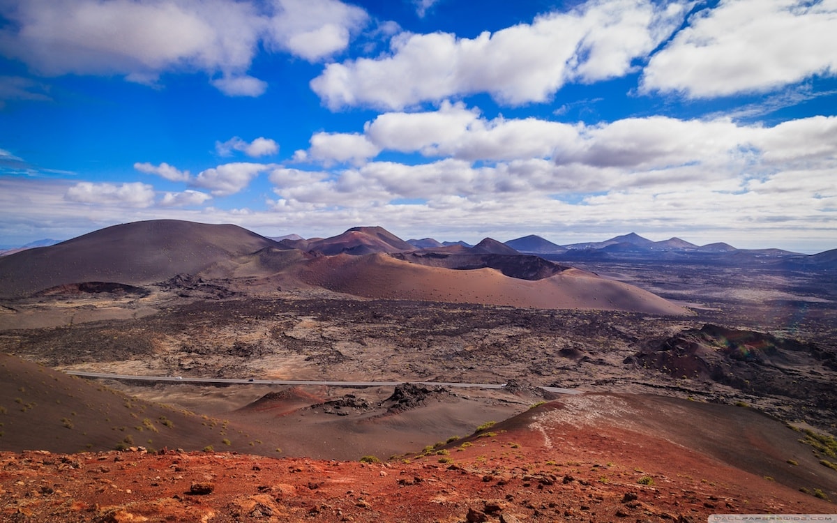 driving in canary island, timanfaya national park